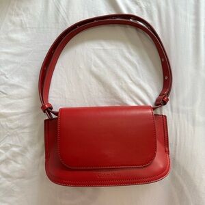 Calvin Klein Adjustable Red Purse